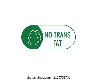no trans fat icon vector illustration