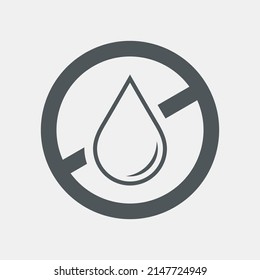 No trans fats, palm oil free, no mineral oil, Forbidden block quality vector illustration cut