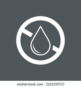 No trans fats, palm oil free, no mineral oil, Forbidden block quality vector illustration cut