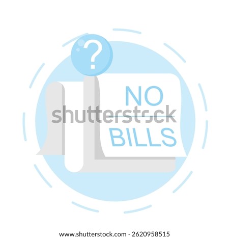 no transaction history yet flat style design illustration concept. Modern concept for empty status ui, infographic, icon