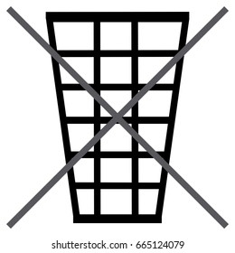 No trash bin icon