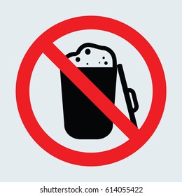 No trash icon gray