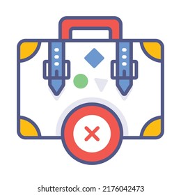 no travel Modern concepts design, vector illustration