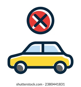 No Travelling Vector Thick Line Filled Dark Colors Icons For Personal And Commercial Use.
