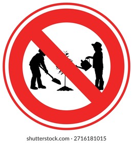  Icono de Vector de plantación de árboles que puede modificarse o editarse fácilmente

