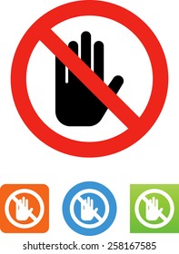 No trespassing icon