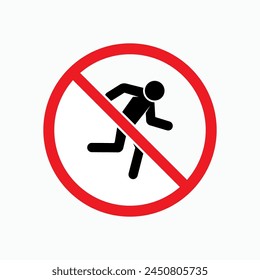 No Trespassing Icon. Never Enter Without Permission. Prohibition Symbol - Vector Illustration for Design and Websites, Presentation or Application.
