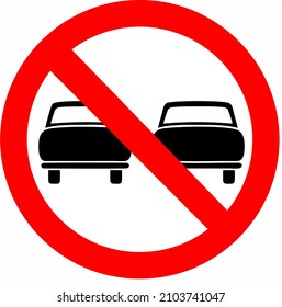 No Trespassing, It informs the driver of the vehicle that it is forbidden to carry out the overtaking movement in the regulated section, in the lane(s) destined for the opposite direction of traffic.