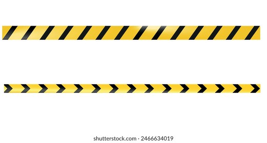 No Trespassing Tape. Danger, Caution, Crime, Construction. Realistic Vector for Restriction. 