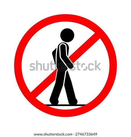 No trespassing warning sign restricted area
