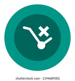 no trolley vector icon
