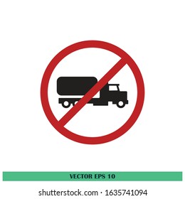 no truck icon vector design element vector eps10
