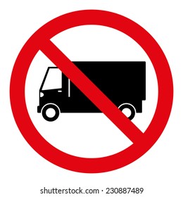 No Truck Sign