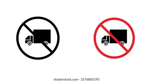 No truck sign vector pack for web designs