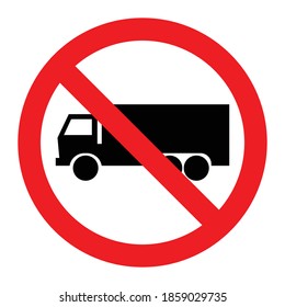 No Truck Symbol Sign Vector Esp10 Stock Vector (Royalty Free ...