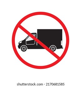 No Truck Symbol Sign Vector Illustration Stock Vector (Royalty Free ...