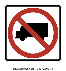 no trucks road sign, printable