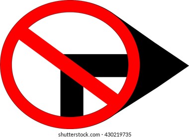 No turn right