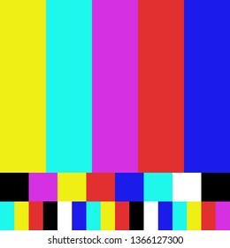 No TV Signal Chanel Program Background Template, Design Vector Eps 10