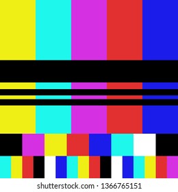 No TV Signal Chanel Program Background Template, Design Vector Eps 10