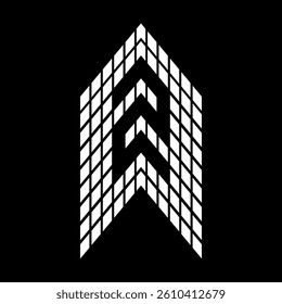 No Two racing style. The number is formed by a square arrangement. Perfect for t-shirts, sports cars, motor sports, property, architecture, construction and buildings.