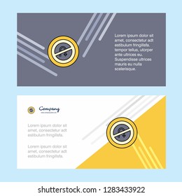 No U turn road sign  abstract corporate business banner template, horizontal advertising business banner.
