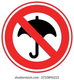 Ningún icono del Vector del paraguas que puede modificar o editar fácilmente

