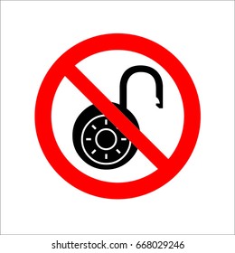 no unlock icon