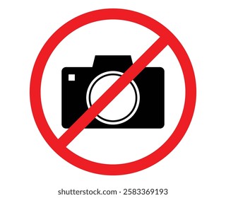 No use camera Sign for Privacy Zones and Restricted Areas. No camera area. No photo and recording. No handphone area