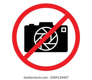 No use camera Sign for Privacy Zones and Restricted Areas. No camera area. No photo area. No handphone area sign
