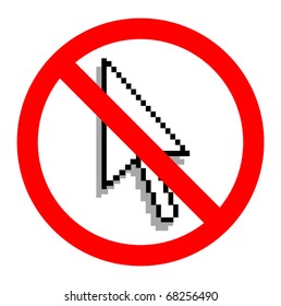 No Use Laptop (or computer) vector sign