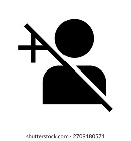 Illustration zum Entwurf von Vektorsymbolen ohne Benutzersymbol