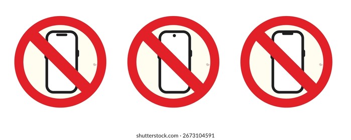 no using smartphone sign symbol icon design.eps