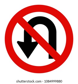 No U-Turn Sign
