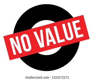 No value stamp on white