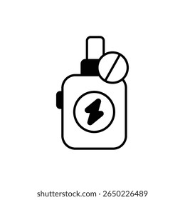 No Vape Icon vector stock illustration