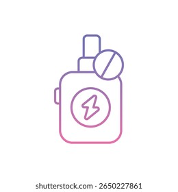 No Vape Icon vector stock illustration