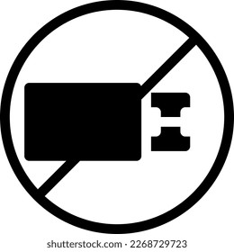 no vape Vector illustration on a transparent background. Premium quality symmbols. Glyphs vector icons for concept and graphic design. 
