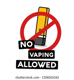 No Vaping Allowed Sign