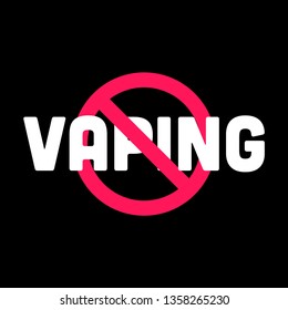 No Vaping Sign