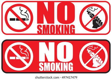 no vaping no smoking placard not to smoke