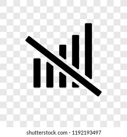No vector icon isolated on transparent background, No transparency logo concept