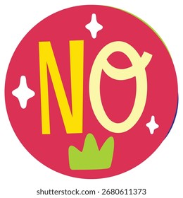 No Vector Illustration. Flat Minimal Design. Editable Illustration for Web, Mobile, Print