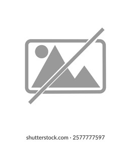 no vector image isolated on white background
