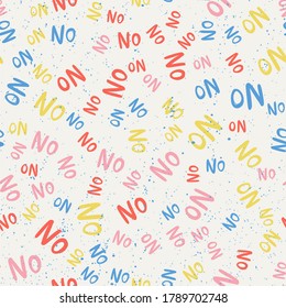 No. Vector seamless pattern with calligraphy hand drawn text. Good for wrapping paper, wedding card, birthday invitation, pattern fill, wallpaper