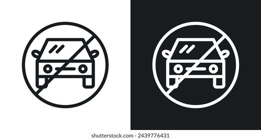 No Vehicle Entry or Parking. Car Access and Parking Prohibited. Vehicle-Free Zone Notification