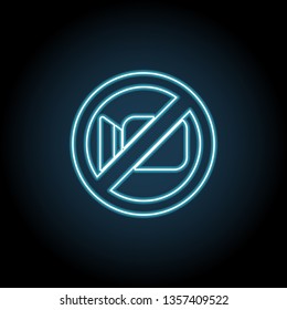 No video camera ban, forbiddance icon. Simple thin line, outline vector of ban, prohibition, forbid icons for UI and UX, website or mobile application
