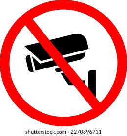 Keine Videokamera, verbotenes Symbol im Badge-Stil..eps