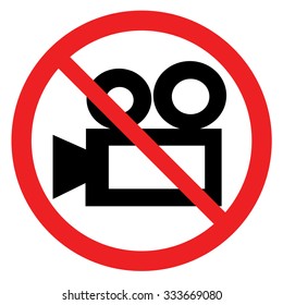 No Video Camera sign