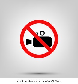 no video filming icon